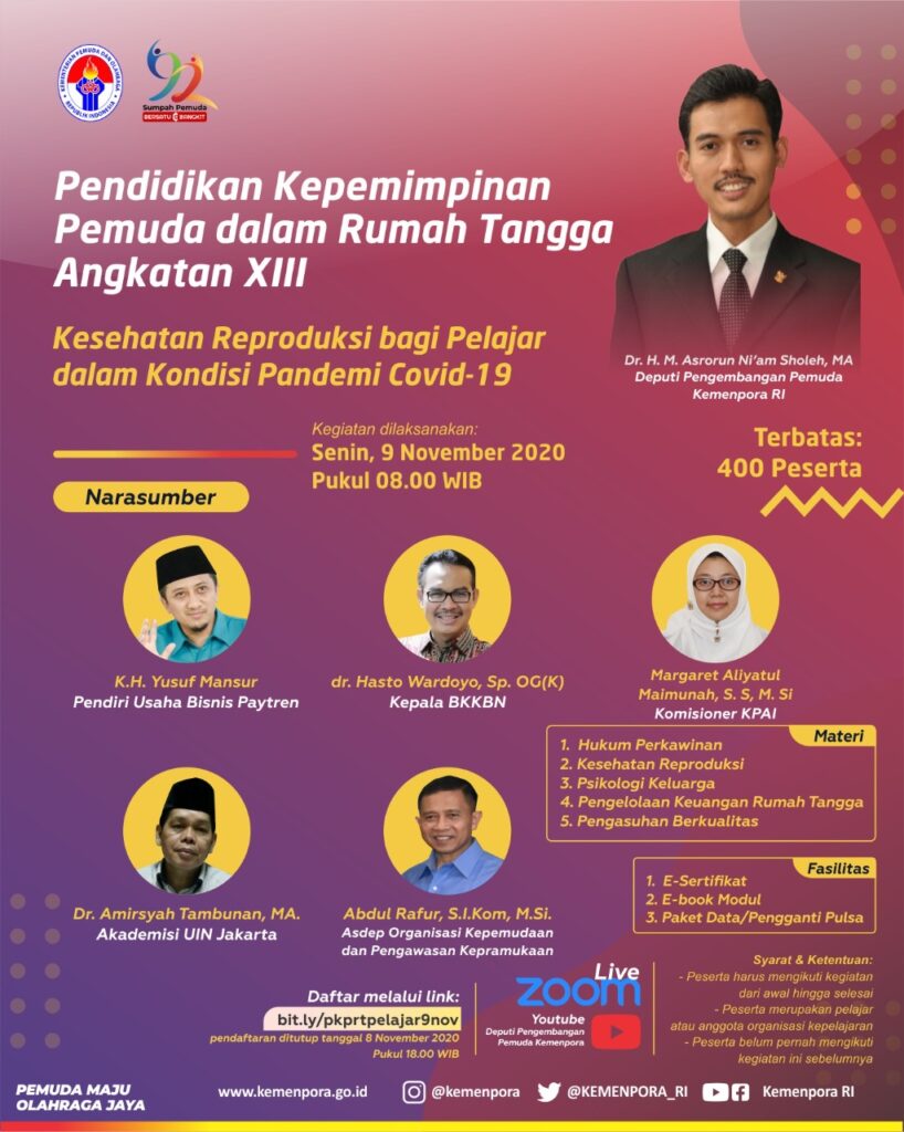 Gambar poster pelatihan oleh KEMENPORA