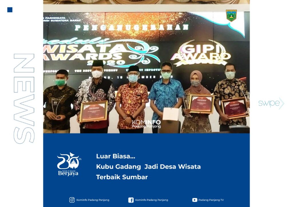 Foto saat ajang apresiasi pariwisata yang digelar DPD Gabungan Industri Pariwisata Indonesia (GIPI) Sumbar.