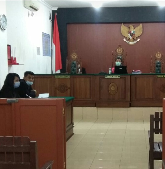 Foto saat Sidang di Pengadilan Negeri Palangka Raya