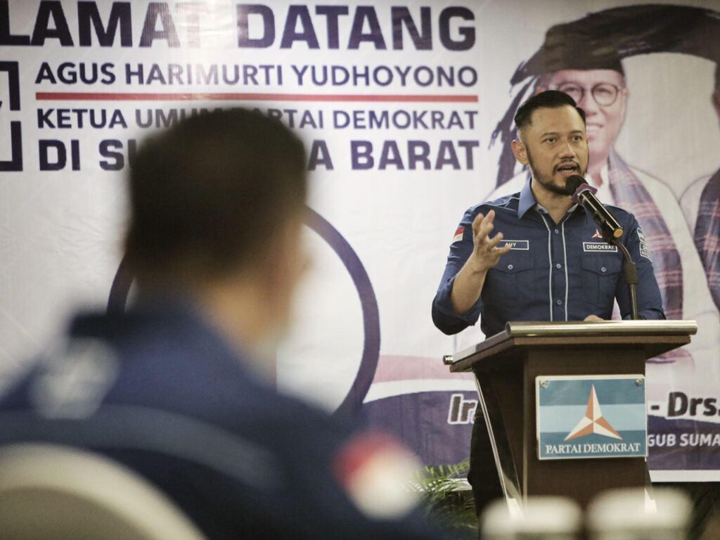 Foto Ketua umum DPP Partai Demokrat Agoes Harimukti Yudhoyono