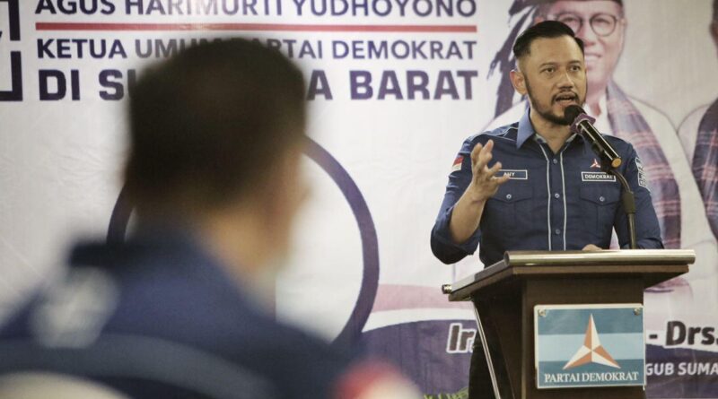 Foto Ketua umum DPP Partai Demokrat Agoes Harimukti Yudhoyono