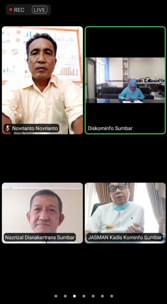 Foto saat Webinar KPCPENberlangsung