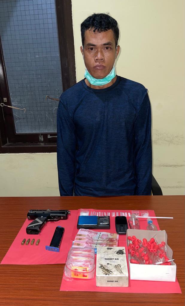 Foto LL (42), pelaku pengedar narkoba jenis sabu