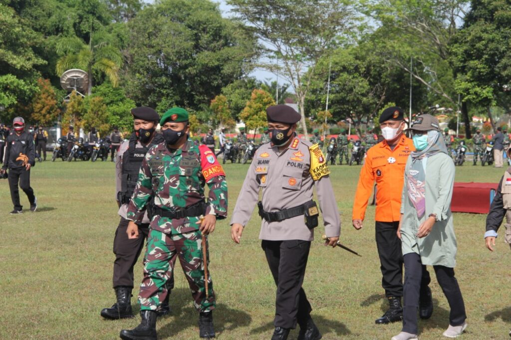 Foto Polresta Palangka Raya di di halaman Kantor Walikota Palangka Raya