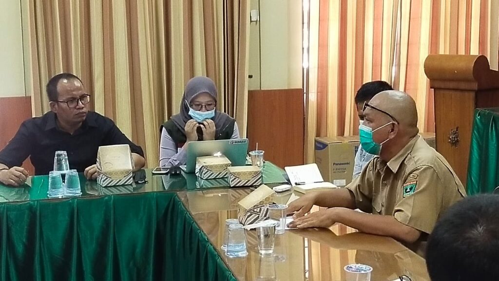 Foto Vifner dalam rapat kordinasi (Rakor) dengan stakeholder seperti, Satpol PP, Perhubungan, Kominfo, Kepolisian dan Lo pasangan calon