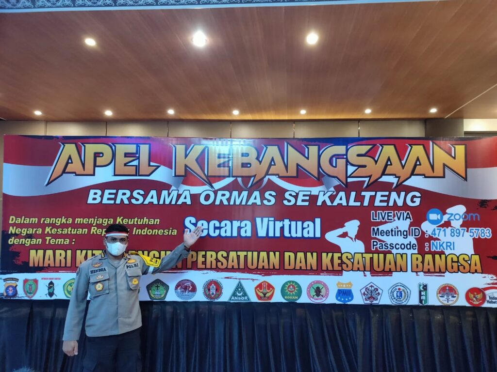 Foto POLDA Kalteng saat adakan APEL virtual