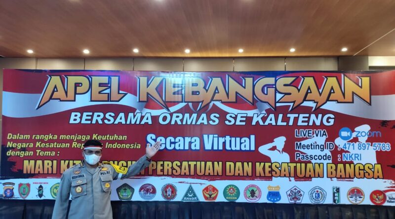 Foto POLDA Kalteng saat adakan APEL virtual