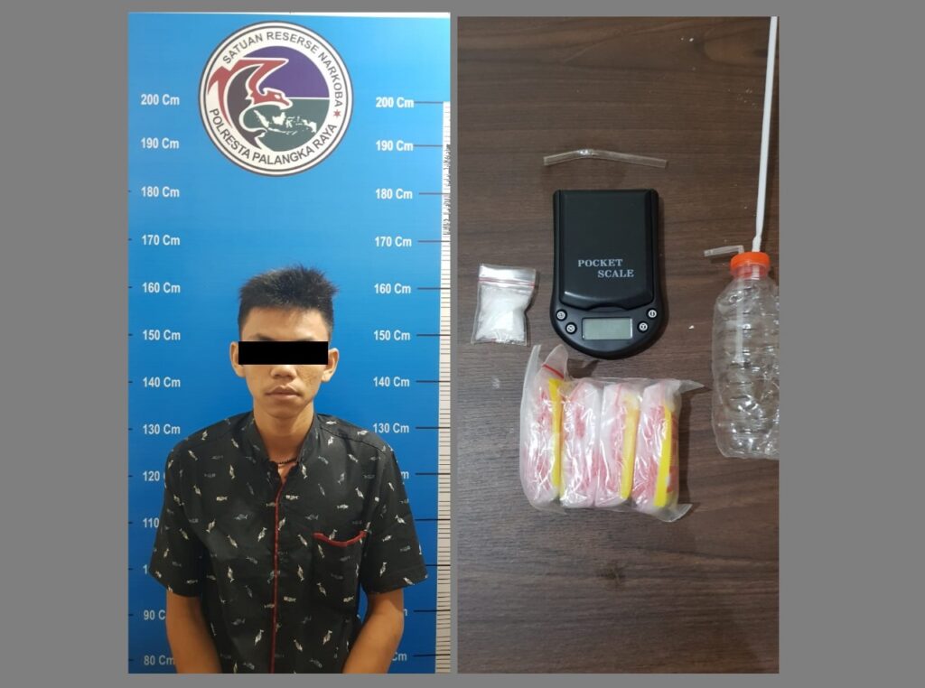 Foto tersangka pengedar sabu yang ditangkap