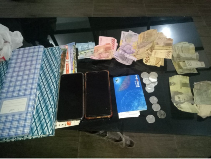 Foto barang bukti yang berhasil ditangkap
