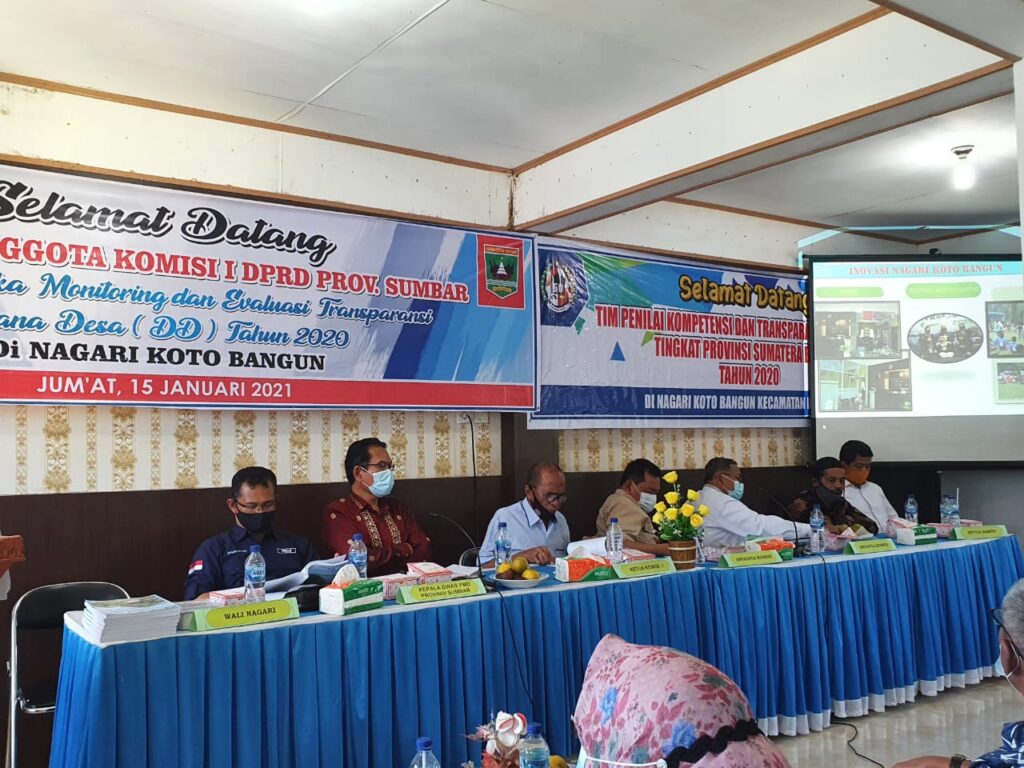 Foto Tim Komisi 1 DPRD Sumbar yang berkunjung ke Nagari Koto Bangun