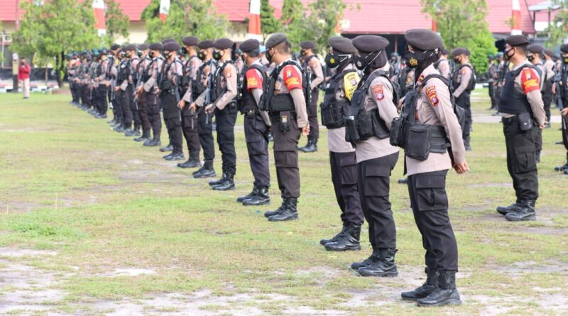 Foto suasana Apel Personel Ditsamapta dan Satbrimob