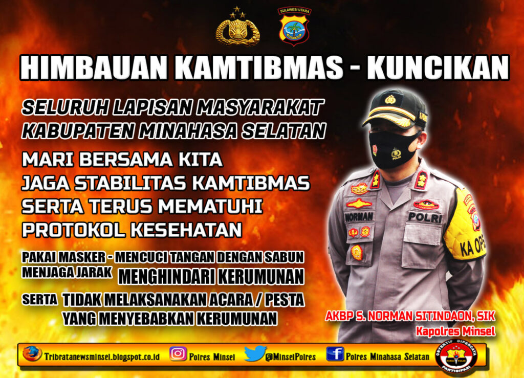 Foto himbauan dalam perayaan Kuncikan Minsel