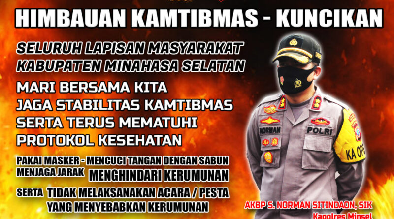 Foto himbauan dalam perayaan Kuncikan Minsel