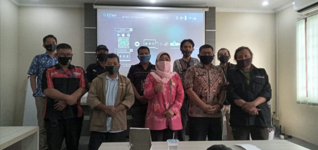 Foto FWJ Korwil Bekasi Beraudiensi dengan Disnaker Bekasi Kota