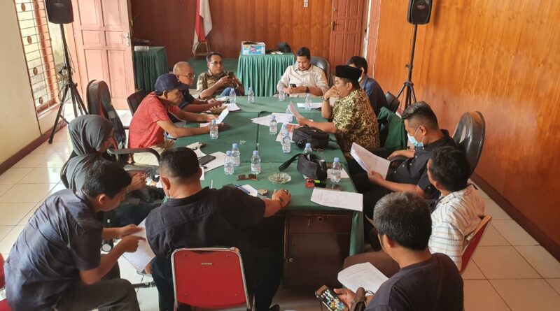 Foto rapat pematangan kegiatan Wokshop
