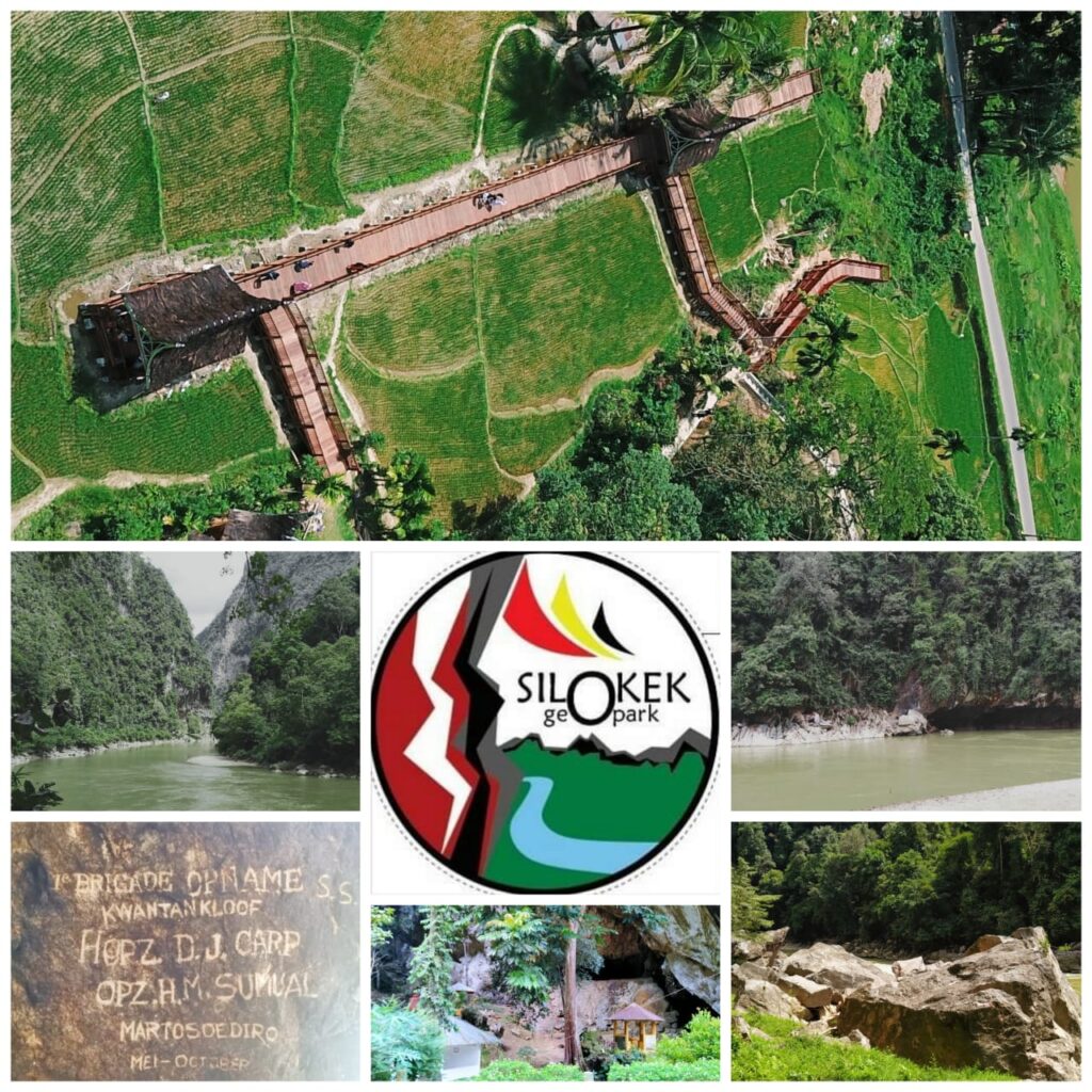 Foto penampakan Geopark Silokek
