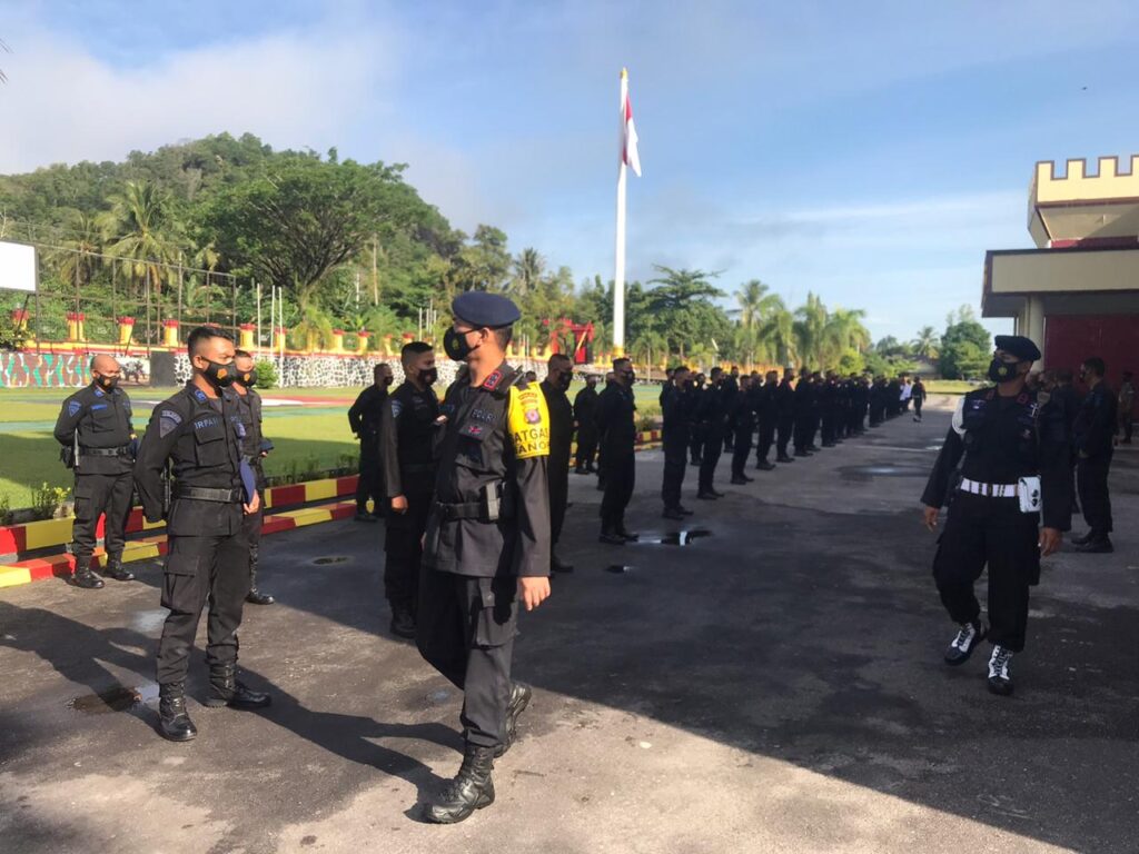 Foto: Pemeriksaan Kedisiplinan oleh Satbrimob Polda Kalteng