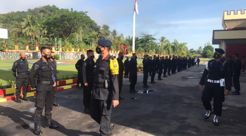 Foto: Pemeriksaan Kedisiplinan oleh Satbrimob Polda Kalteng