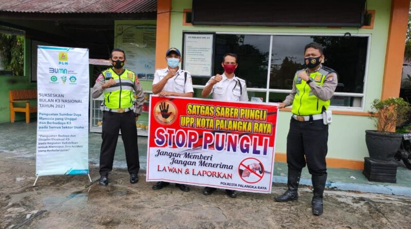 Foto Satlantas Polresta Palangka Raya Sambangi Kantor PTUN dan PLN