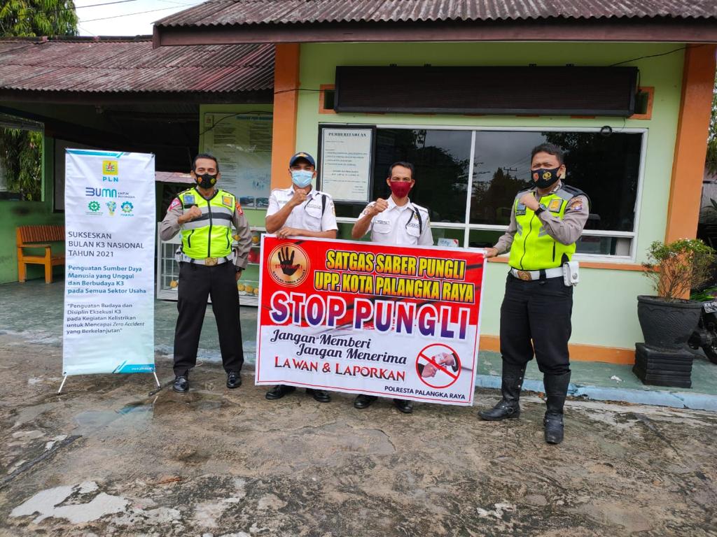 Foto Satlantas Polresta Palangka Raya Sambangi Kantor PTUN dan PLN