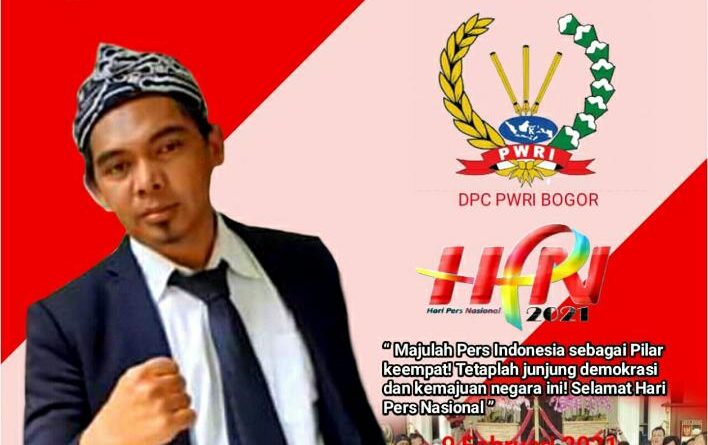 Foto ucapan selamat hari Pers Nasional dari keluarga besar PWRI