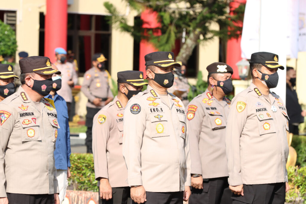 Foto saat Polda Kalteng laksanakan Apel