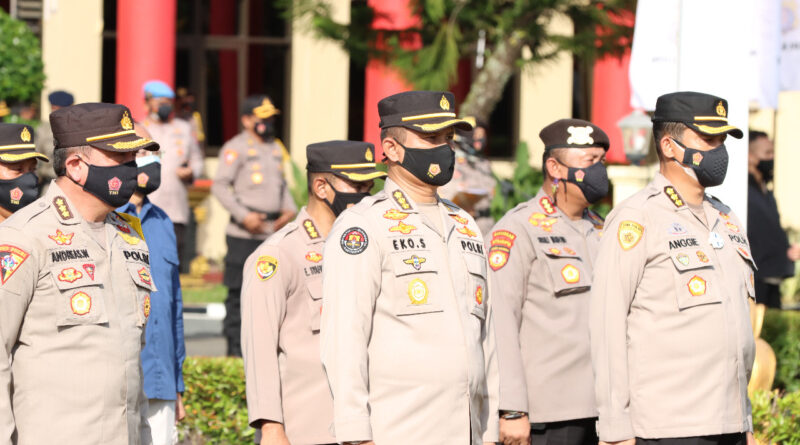 Foto saat Polda Kalteng laksanakan Apel