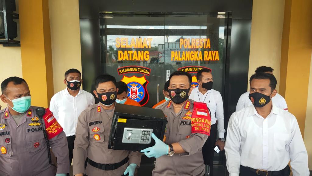 Foto saat konferensi pers Polresta Palangka Raya