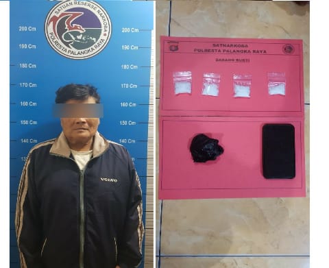 Foto barang bukti dan pelaku yang berhasil diringkus