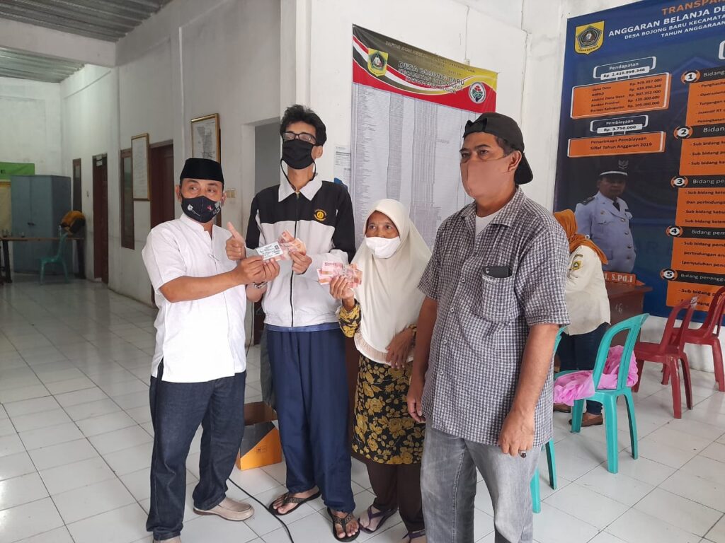 Foto salah satu penerima bantuan