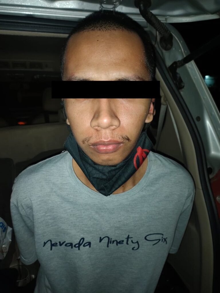Foto pelaku yang berhasil ditangkap