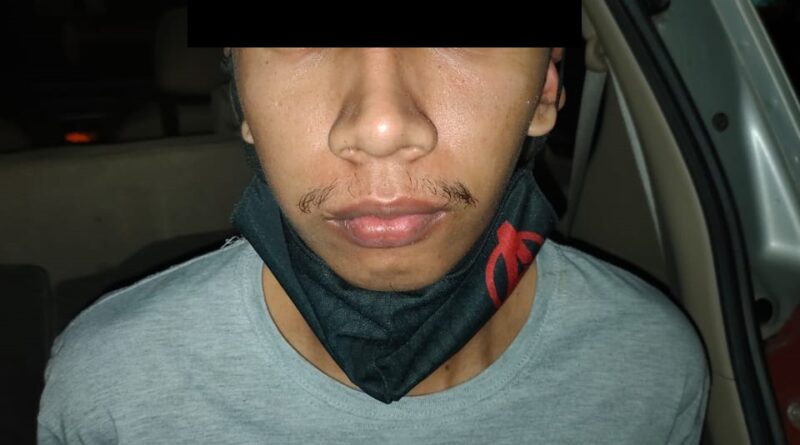 Foto pelaku yang berhasil ditangkap