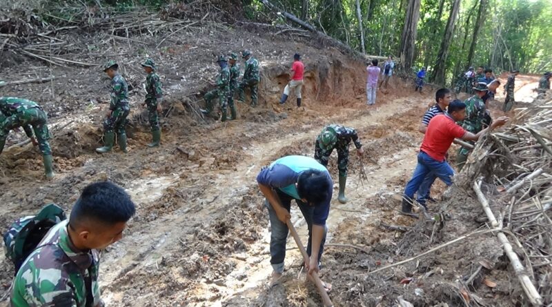 Foto kegiatan sosial yang dilakukan TNI