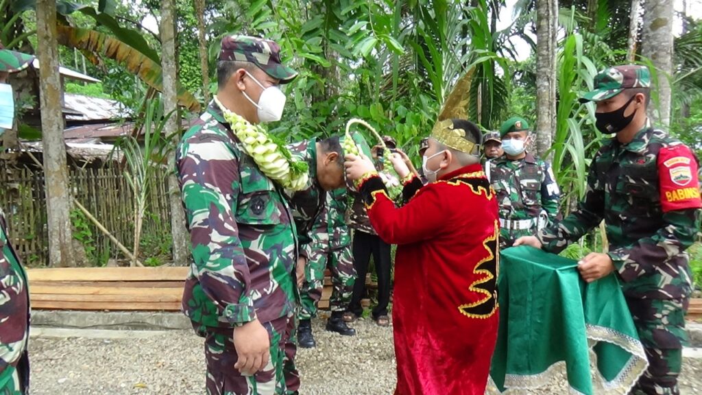 Foto saat Walikota Gunungsitoli Sambut Tim Wasev TMMD ke 110/2021 Kodim 0213/Nias