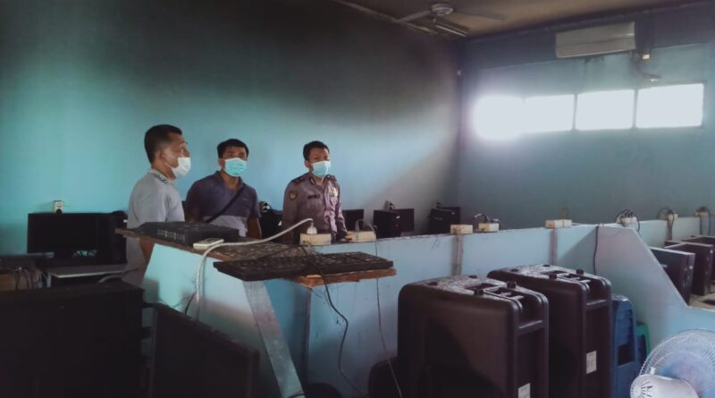 Foto suasana ruangan yang terkena dampak kebakaran