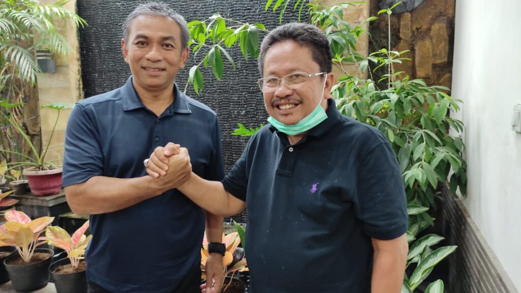 Foto HM Tahid bersama Haji Taslim