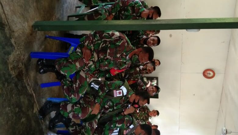 Foto Anggota Koramil 1508-05/Daruba yang ikut divaksin