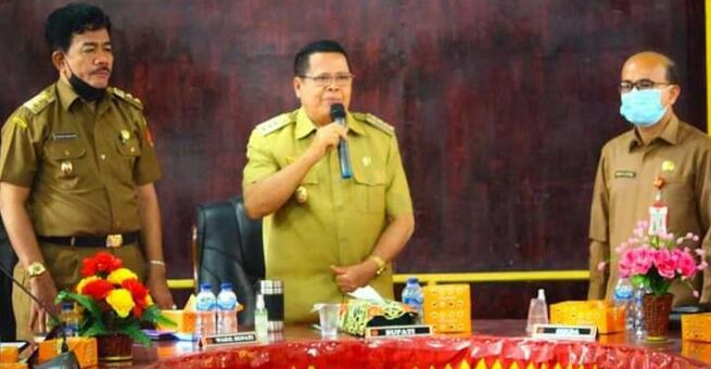 Foto saat Pemkab Nisbar Gelar Rakorpem