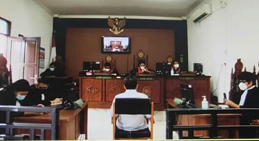 Foto suasana persidanganPerkara Sumur Bor di Kalteng