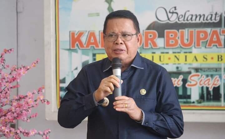 Bupati Nias Barat Ikuti Ibadah Siraman Rohani Dharma Wanita Persatuan Nias Barat (Foto : Ist)