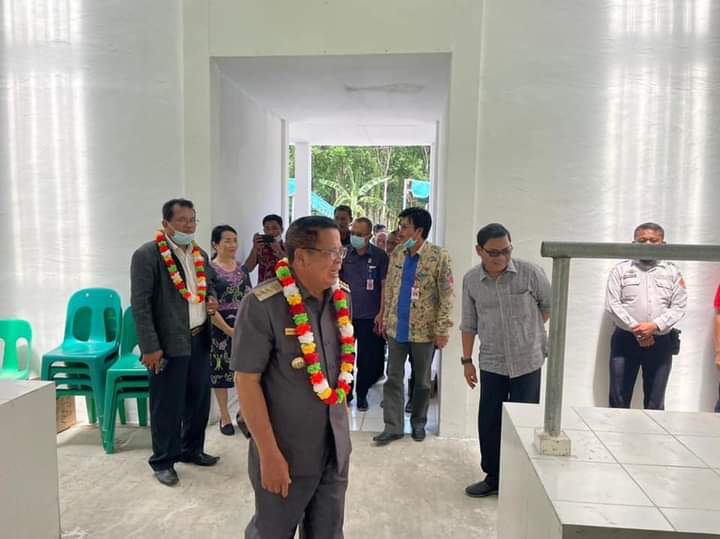 Bupati Nias Barat Resmikan Pasar Rakyat Di Desa Lahusa Kecamatan Sirombu(Foto : Ist)
