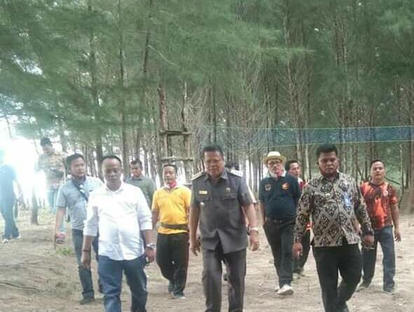 Bupati Nias Barat Launching Destinasi Wisata Pantai Indah Gawu Balohili Kecamatan Moro'o Kab Nias Barat (foto : Ist)