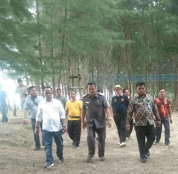 Bupati Nias Barat Launching Destinasi Wisata Pantai Indah Gawu Balohili Kecamatan Moro'o Kab Nias Barat (foto : Ist)