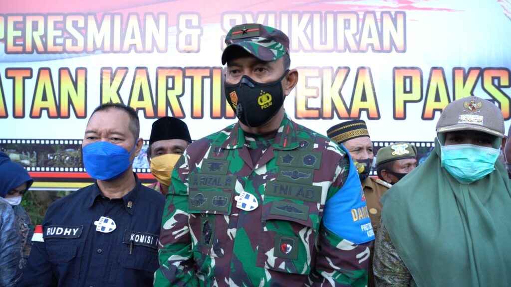 10 Hari Dibangun, Jembatan Kartika Eka Paksi Kembali Hubungkan Desa Bolo -Rade. (Ist)