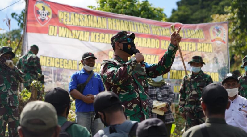 Danrem 162/WB Ajak Masyarakat Jaga Ekositem Lingkungan.(Ist)