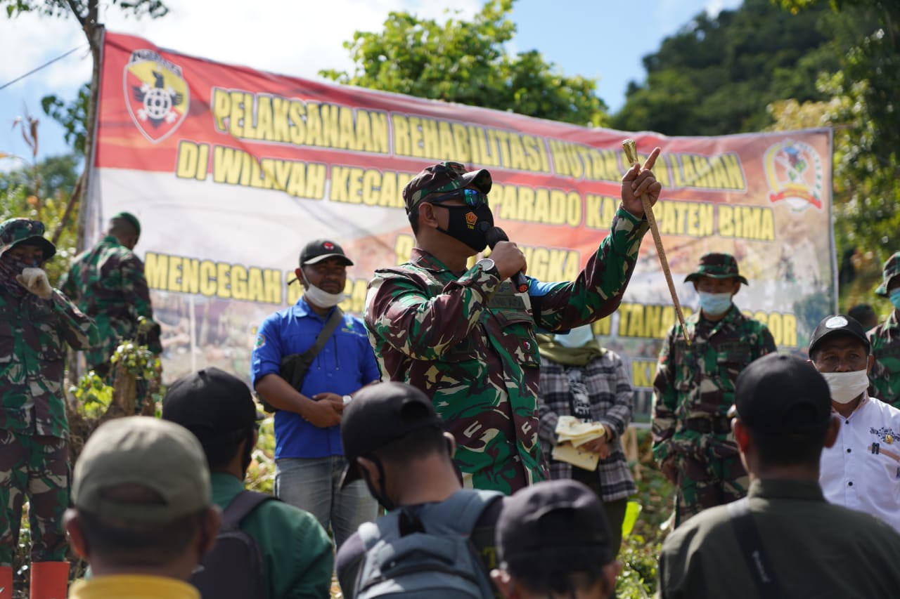Danrem 162/WB Ajak Masyarakat Jaga Ekositem Lingkungan.(Ist)