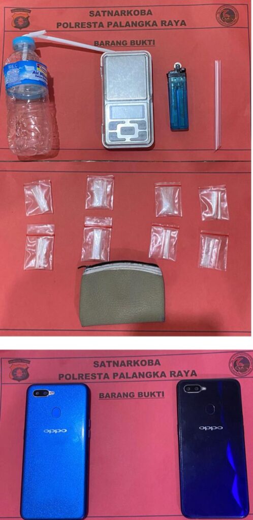 Foto barang bukti yang berhasil didapatkan