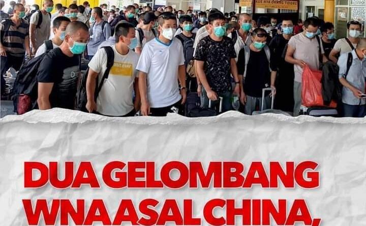 Dua Gelombang WNA Asal China Masuk Indonesia