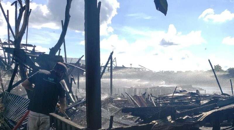 Kebakaran 4 unit rumah di Bereng Bengkel, Sabtu 15 Mei 2021.