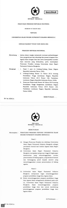 Surat Keputusan Presiden RI Jumat 28 Mei 2021